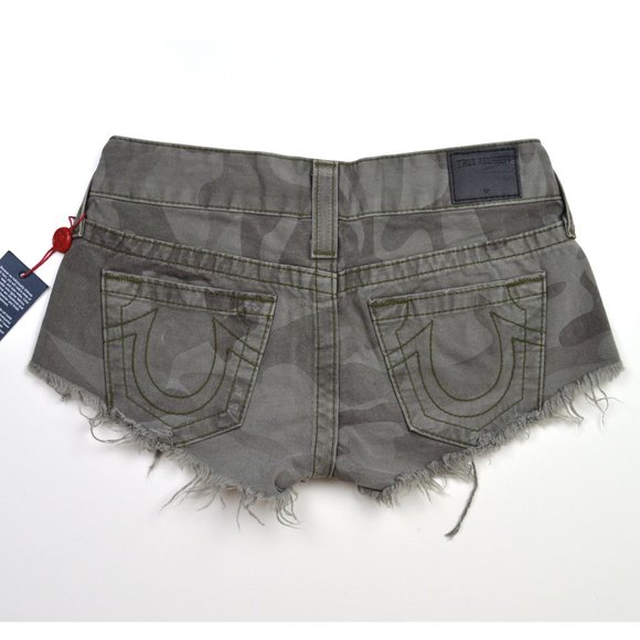 True Religion Pants - True Religion Jeans Bobby Camo Cut Off Shorts NEW